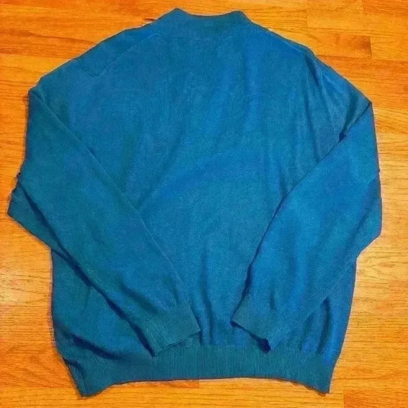 Paul Fredrick Men’s 1/4 Zip Silk Cashmere Blend Casual Stretch Comfort Luxury - Picture 2 of 6